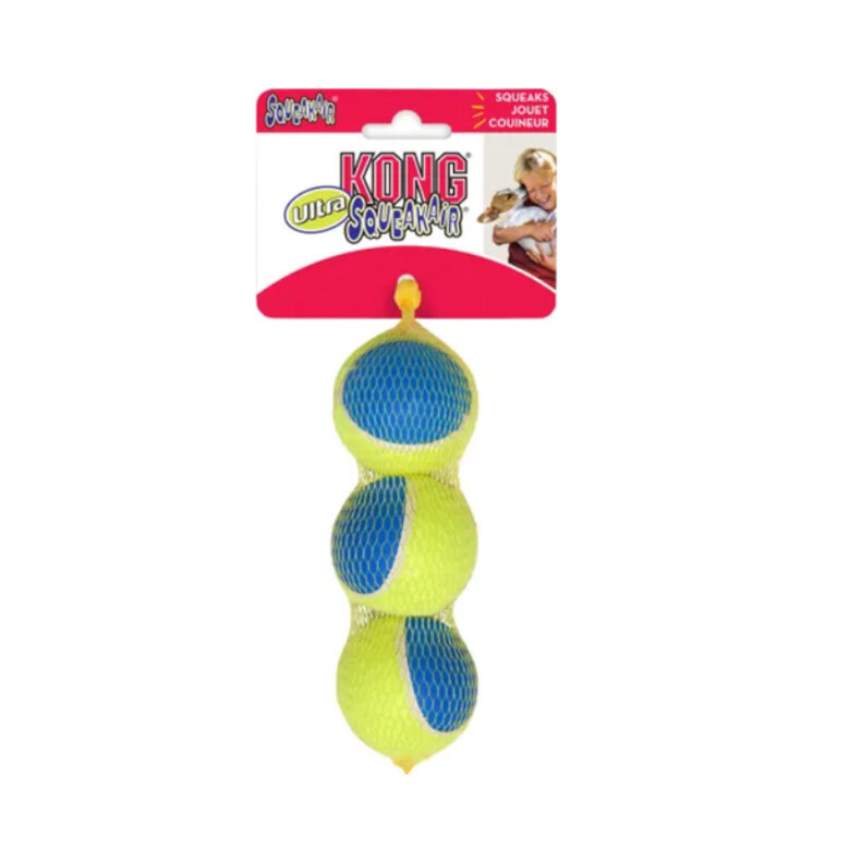 Kong SqueakAir Ultra Balls 3-PK pelotas para perros, , large image number null