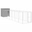 vidaXL Caseta perro corral acero galvanizado gris claro 165x1271x181cm, , large indicador imagen numero 14