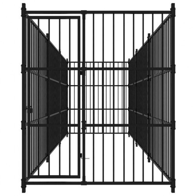 Perrera sin cubrir de acero color Negro thumbnail