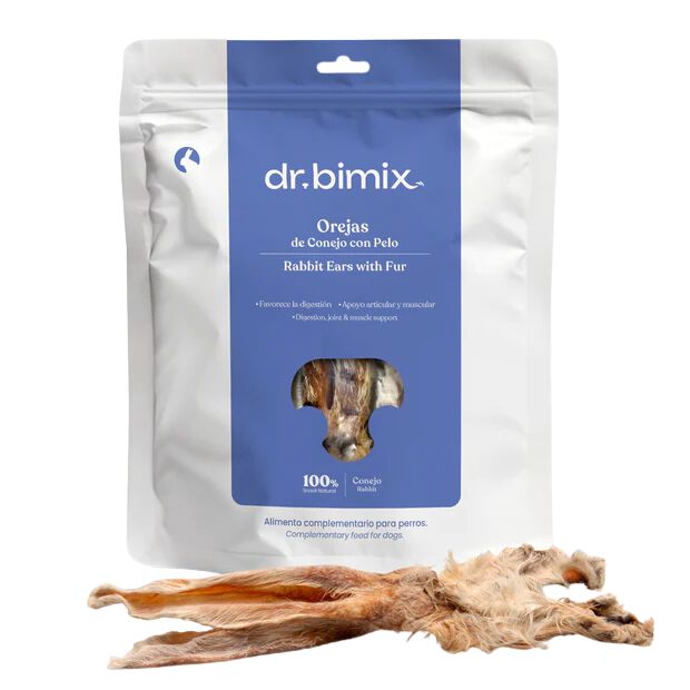 dr. bimix Oreja de Conejo con Pelo para Perros 200g, , large Imagen numero 1
