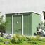 Outsunny Cobertizo de Jardín 280x130x172 cm Base de 3,2 m² Caseta de Exterior Metálica para Almacenamiento de Herramientas con 2 Puertas Correderas y 2 Orificios de Ventilación Verde, , large indicador imagen numero 7