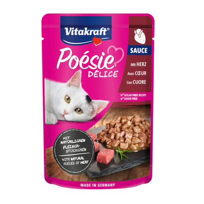 Vitakraft Poésie Trozos de Corazón sobre en salsa para gatos