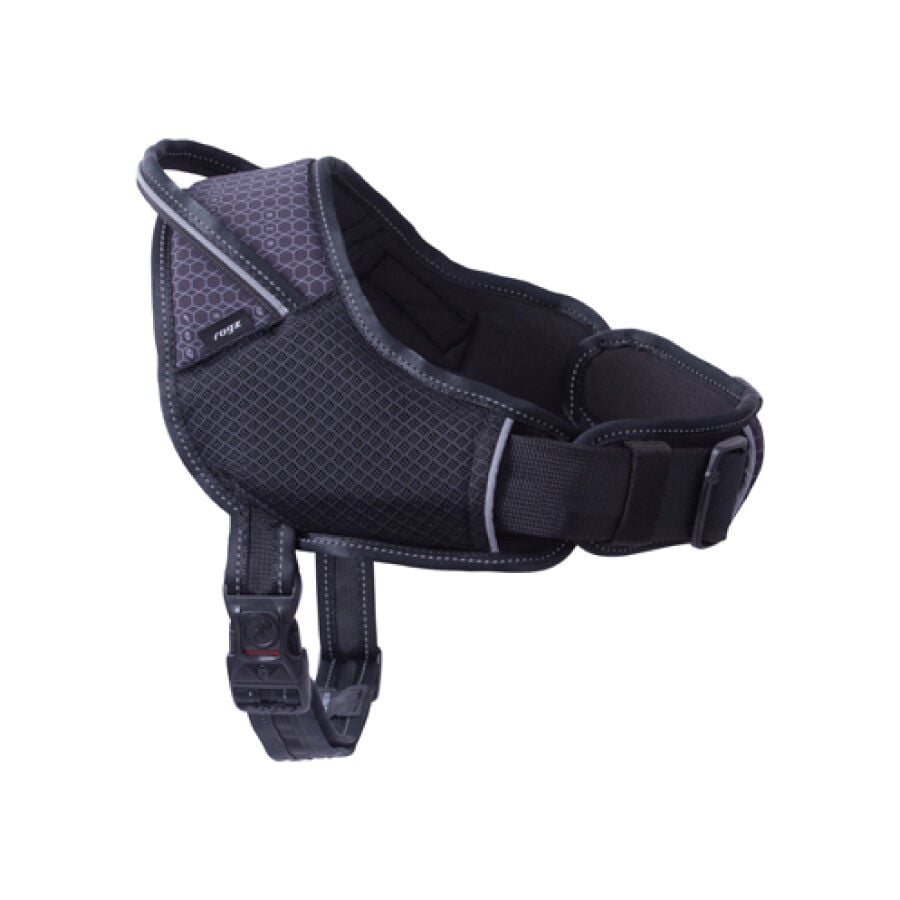 Rogz Airtech Arnes Ergonómico negro para perros