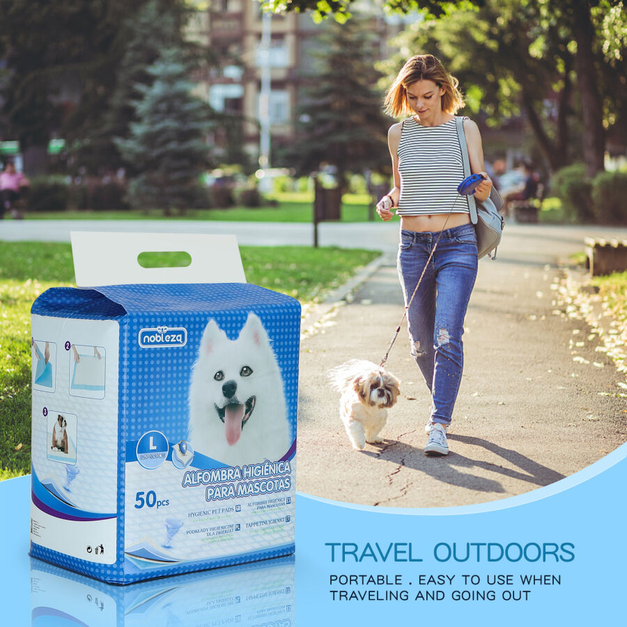 Nobleza 50 Empapadores Alfombrilla higiénica de Entrenamiento Ultraabsorbente para perros thumbnail