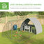 PawHut Gallinero para Exterior 304x560x220 cm Gallinero para Gallinas de Acero Galvanizado Cubierta de Tela Oxford Resistente a los Rayos UV e Impermeable para Patio Plata, , large indicador imagen numero 5