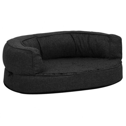 Vidaxl sofá acolchado de poliéster negro para perros, , large image number null