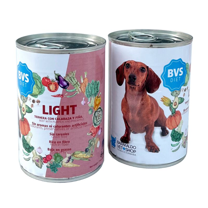 Barakaldo Vet Shop Comida Húmeda Diet Light Grain Free Ternera con Calabaza y Piña para Perros