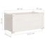 vidaXL Jardinera de madera maciza de pino blanca 60x31x31 cm, , large indicador imagen numero 5
