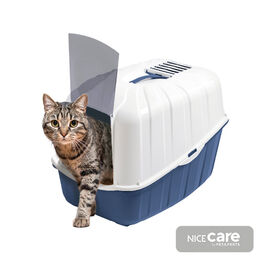 Nice Care Arenero Cerrado Komoda Azul para gatos