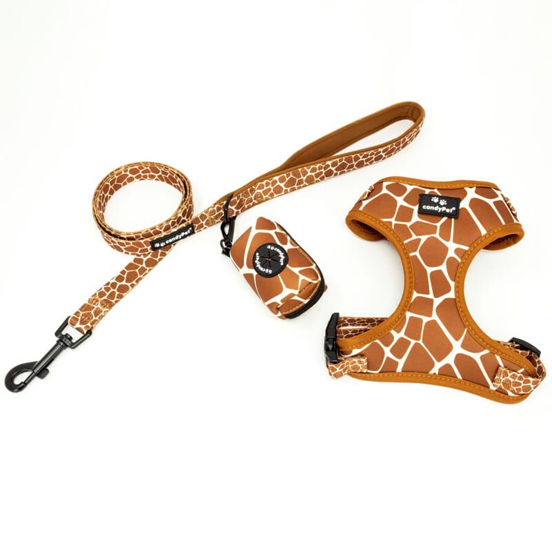 candyPet Porta Bolsas Higi&eacute;nicas - Hechos de suave neopreno - Uso f&aacute;cil y pr&aacute;ctico - A juego con Arn&eacute;s, collar y correa - GIRAFFE, , large Imagen numero 2