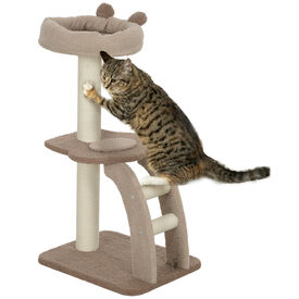 PawHut Árbol Rascador con bola y poste para Gatos