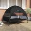 vidaXL Cama Elevada para Perros Negro 127 x 81 x 108 cm Tela y acero, , large indicador imagen numero 2
