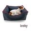 Leeby Cuna waterproof Anti Pelos Negro para perros, , large indicador imagen numero 1