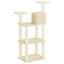 VidaXL Rascador para gatos con postes de sisal color crema, , large indicador imagen numero 4