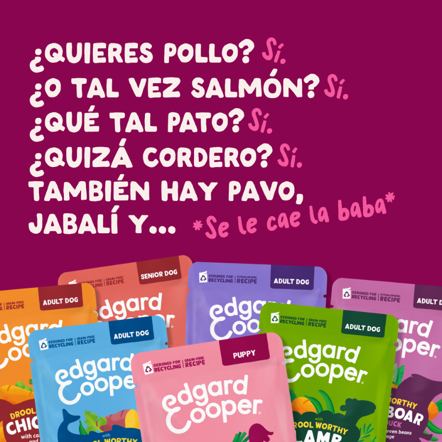 8 x 150 g Edgard & Cooper Adult Grain Free Sobres para perros - Multipack, , large Imagen numero 4