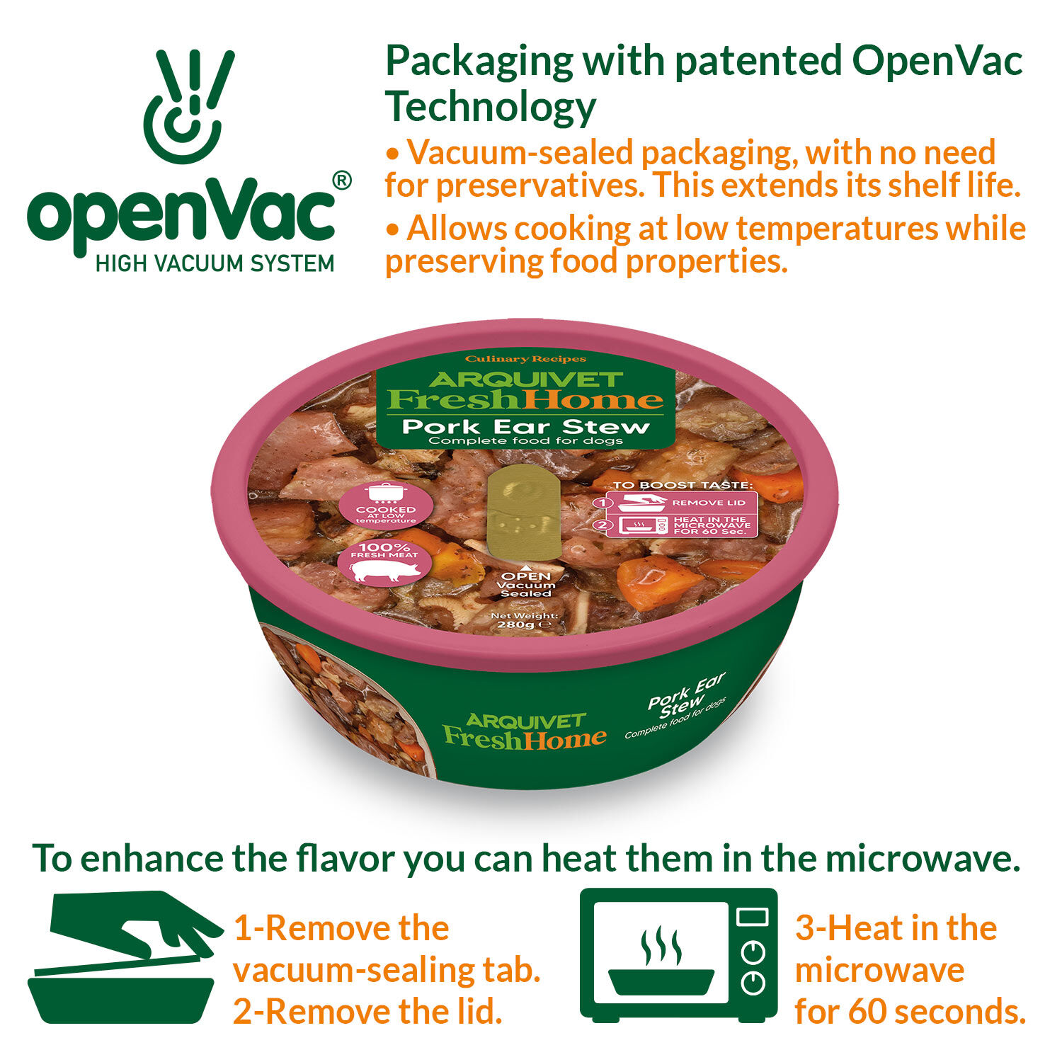 Arquivet Fresh Home Pig Ear Stew 280g thumbnail