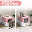 PawHut Arenero para Gatos Rosa y Blanco, , large indicador imagen numero 5