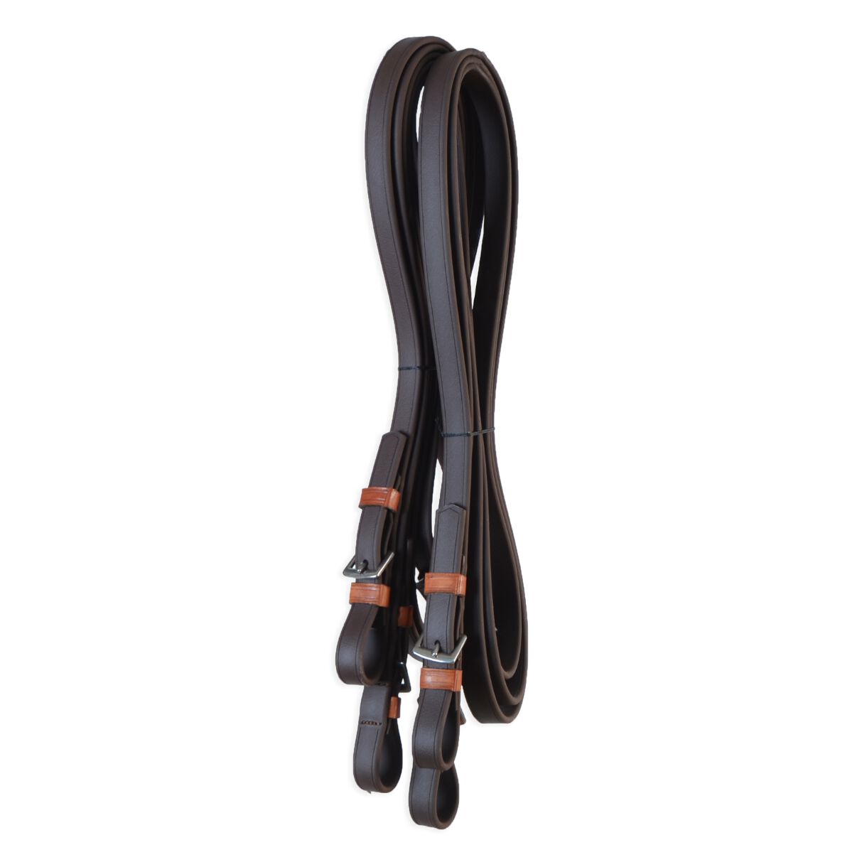 Cabezada inglesa doma con doble rienda Biothane | Marr&oacute;n y avellana | Equipamiento para el caballo | Producto de Guarnicioner&iacute;a | Tradici&oacute;n artesana | Color Marr&oacute;n | Los Nietos, , large Imagen numero 4