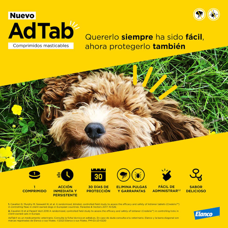 AdTab Comprimido Antiparasitario para perros, , large image number null