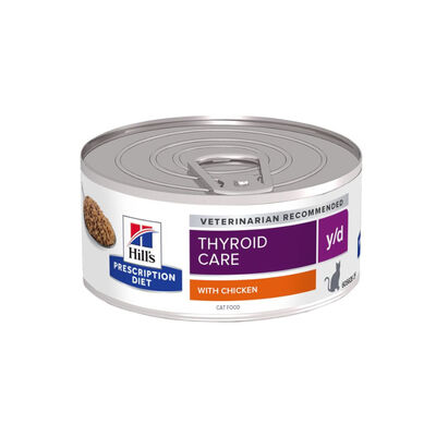 Hill's Prescription Diet Thyroid Care Pollo lata para gatos