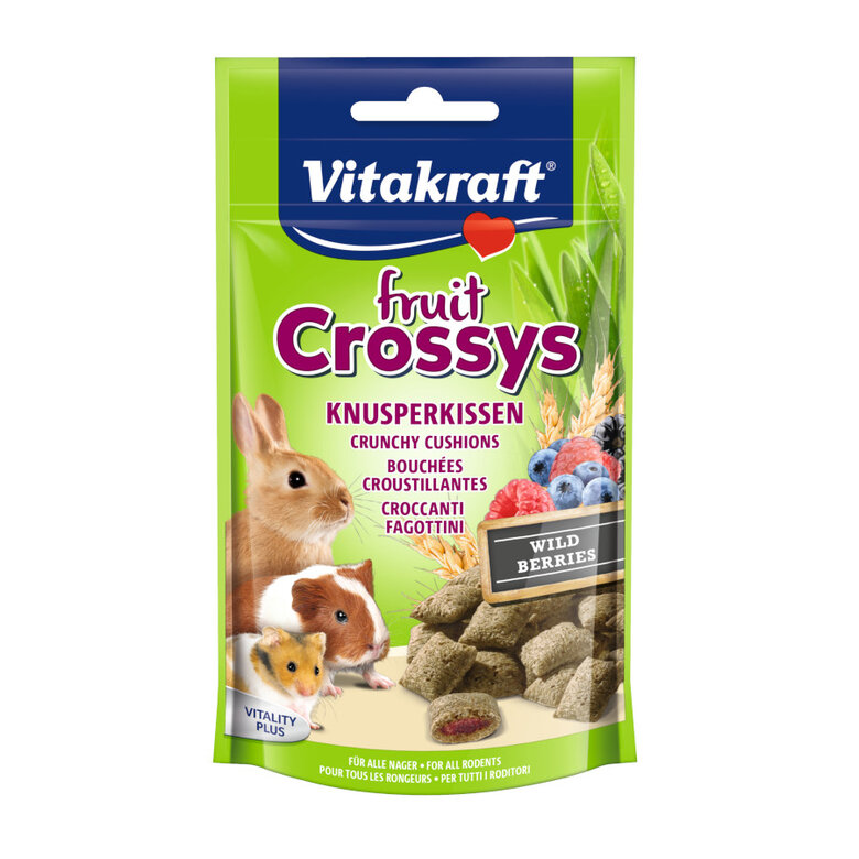 Vitakraft Fruit Crossys Frutos del Bosque Snacks para roedores, , large image number null