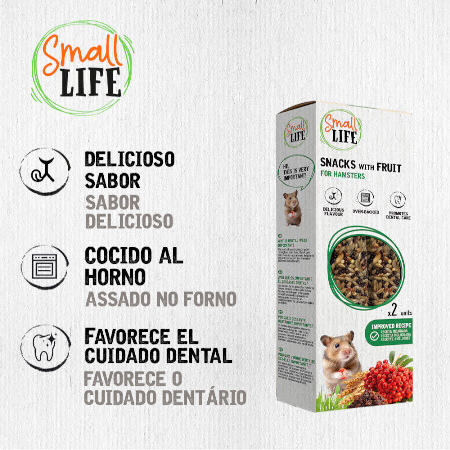 2 barritas Small Life Barritas Snack con Fruta para h&aacute;mster, , large Imagen numero 3