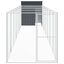 vidaXL Caseta perros con corral acero galvanizado gris 165x251x181 cm, , large indicador imagen numero 23