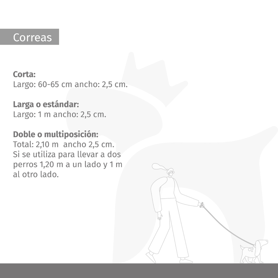 Ladran Gaucho Correa negra de cuero premium para perros, , large Imagen numero 4