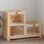 vidaXL Jaula para hámster madera maciza abeto 81x40x60 cm, , large indicador imagen numero 2