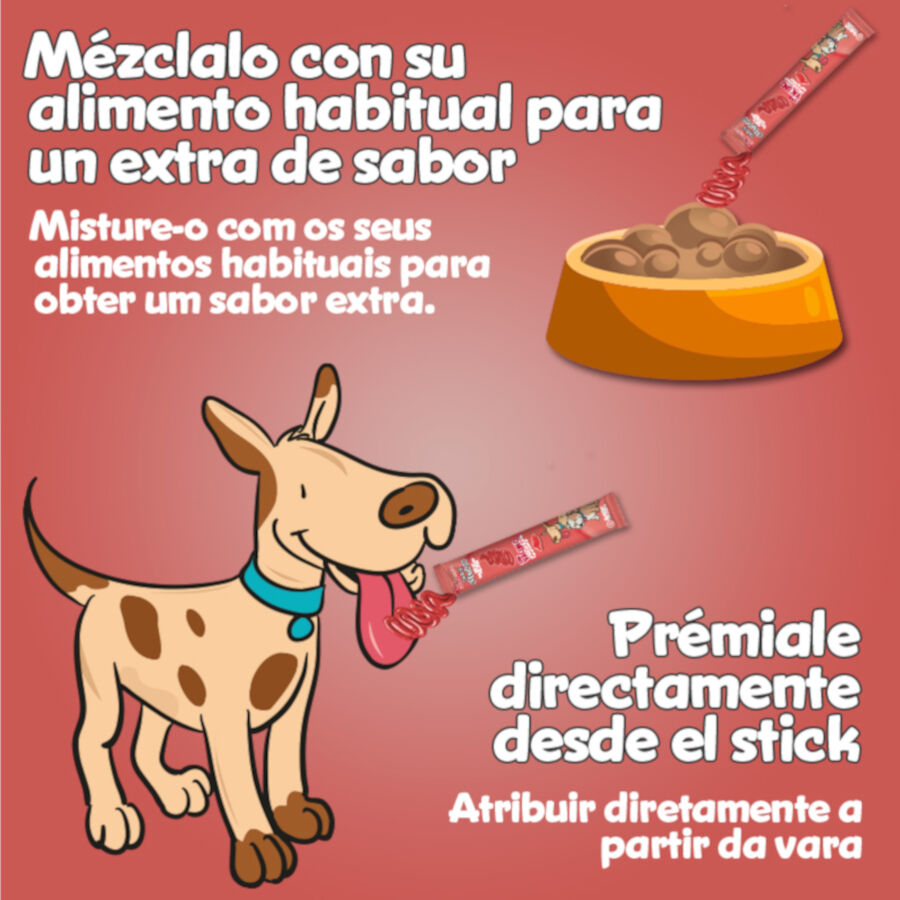 4 sobres x 15 g 2&Snacks Snacks Cremosos con Vacuno para perros, , large Imagen numero 4