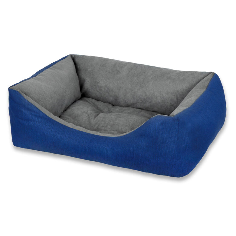 HOME MERCURY-Cesta,Cama Comoda para Perros,Gatos y Mascotas, con Relleno de Fibras,Resistente al Desgaste y Duradero (Mediano, Azul)