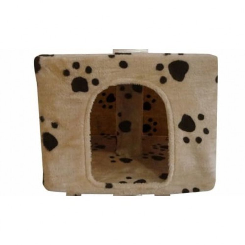 Rascador grande para gatos color Beige Huellas, , large image number null