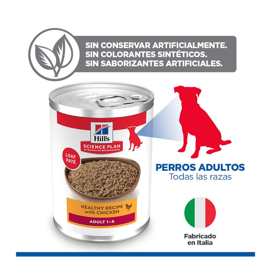 48 latas x 370 g Hill's Science Plan Adult 1-6 Pollo, Pavo y Ternera lata para perros &iexcl;Pack ahorro!, , large Imagen numero 6