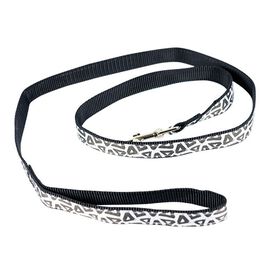 Ibañez Correa Nylon Blanca y Negra para perros