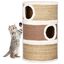 Barril rascador con cuevas para gatos color Marrón, , large indicador imagen numero 2