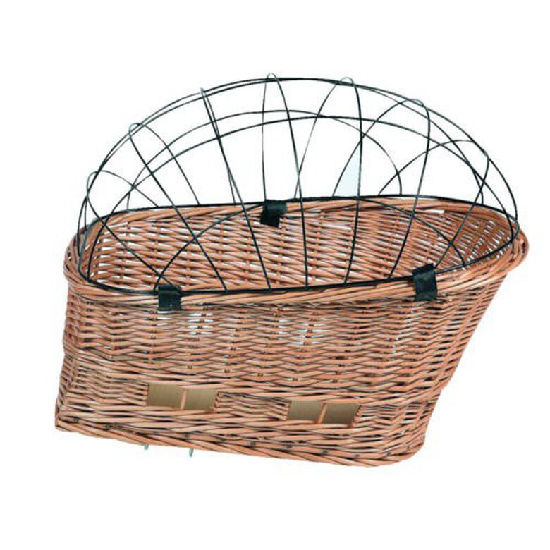 Cesta de mimbre para bicicletas