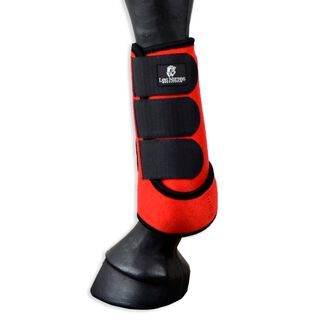 Guarnicioneria Los Nietos Protector Neopreno  Gel Memory Foam Set De Un Par Color Rojo Equipamiento Para El Caballo 