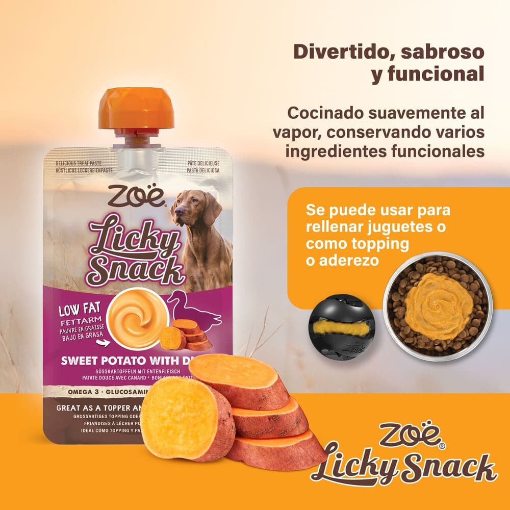Zo&euml; Licky Snack, Boniato & Pato, 85g, , large Imagen numero 3