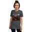 Mascochula camiseta mujer la gioconda personalizada con tu mascota gris oscuro, , large indicador imagen numero 3