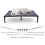 Pawhut cama de exterior azul para mascotas, , large indicador imagen numero 4