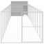 vidaXL Caseta perro corral acero galvanizado gris claro 214x1069x181cm, , large indicador imagen numero 24