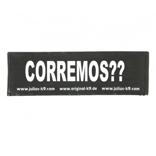 Julius K9 Corremos?? Etiqueta para arn&eacute;s de perro Imagen numero 1