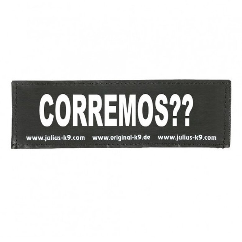 Julius K9 Corremos?? Etiqueta para arnés de perro image number null