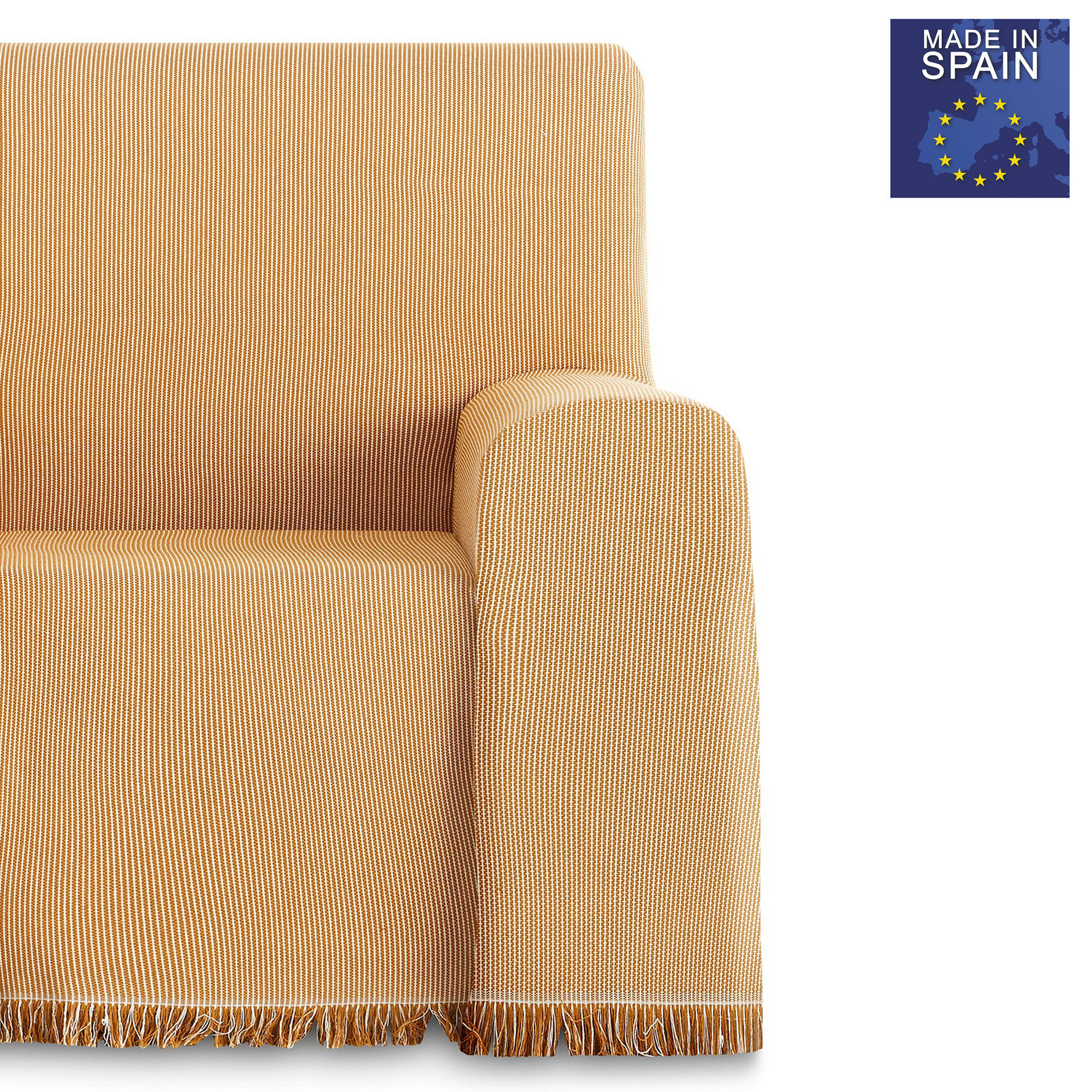 Pack de 2 Plaid Paul Colchas Multiusos 230 x 260 cm Caramelo, , large Imagen numero 7