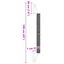 vidaXL Poste rascador de pared para gatos sisal 109 cm, , large indicador imagen numero 5