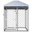Perrera de exterior con toldo para mascotas color Plateado, , large indicador imagen numero 2