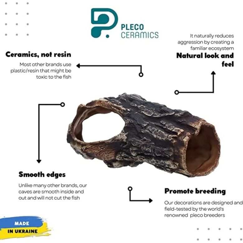 TM Plecoceramics Tronco de árbol para acuarios thumbnail
