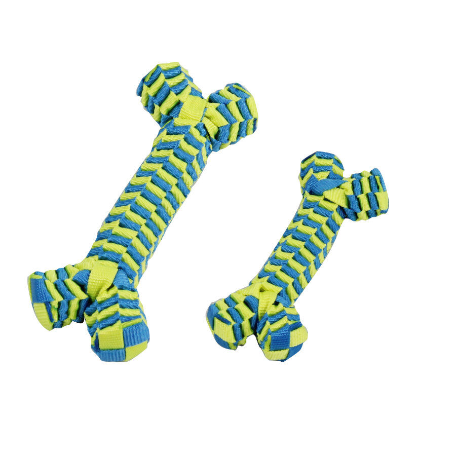 Tootoy! Pull Braided Nylon Bone mordedor de cuerda para perros thumbnail