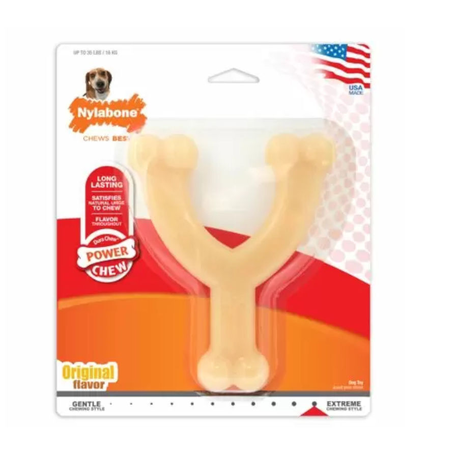 Nylabone Dura Chew Wishbone Hueso Mordedor para perros