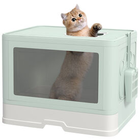 PawHut Arenero para Gatos Verde